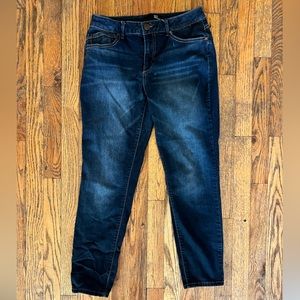 1822 Denim Womens Mid Rise Medium dark Skinny Jeans size 10